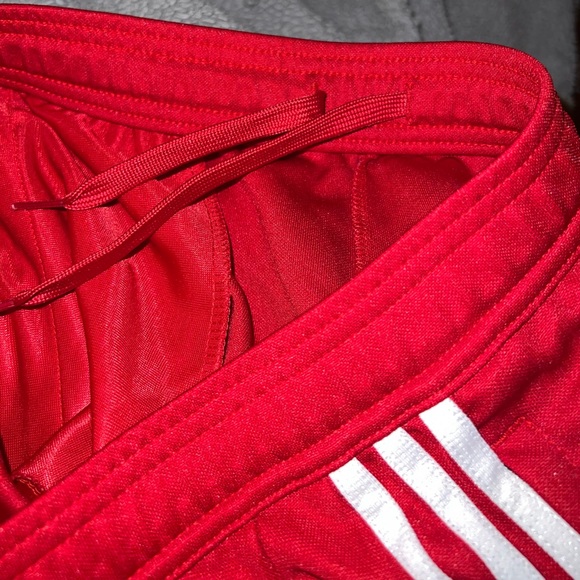 Adidas Women's Tiro Track Training Pants, Red and White, Size M - Picture 6 of 8